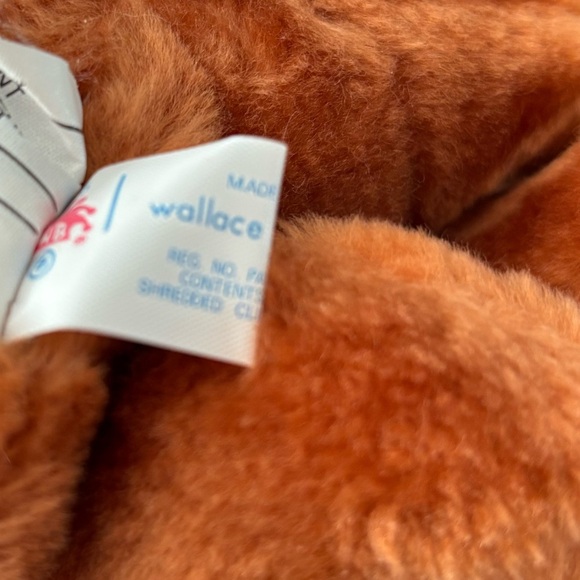 Vintage Wallace Berrie Christmas dog plush toy NUTMEG w/ Stocking 1980 Ganz EUC - Picture 6 of 7